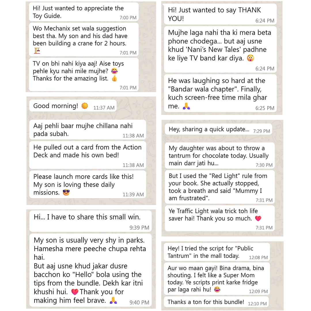 Testimonials from Indian mothers